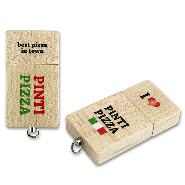 USB Stick DE-WOOD aus Holz für Druck oder Lasergravur