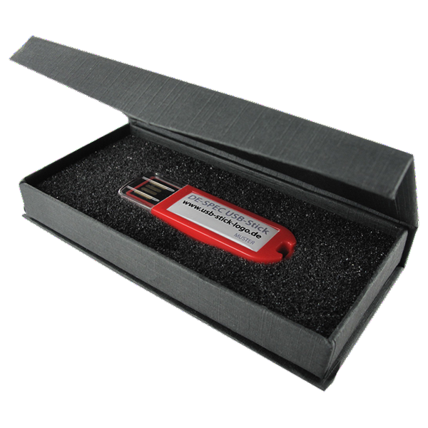 Optionale Geschenkbox für DE-SPEC USB Stick