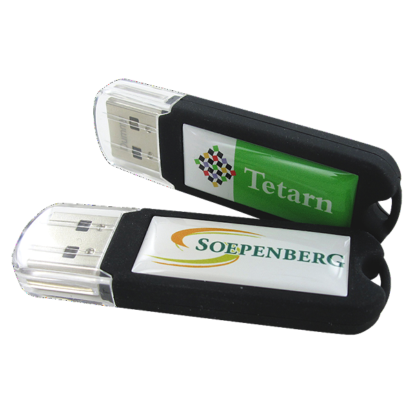 Druck mit Doming auf USB-Stick DE-BUD-ST